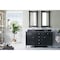 James Martin Vanities Brittany 60in Double Vanity, Black Onyx w/ 3 CM Charcoal Soapstone Quartz Top 650-V60D-BKO-3CSP - alternate 4